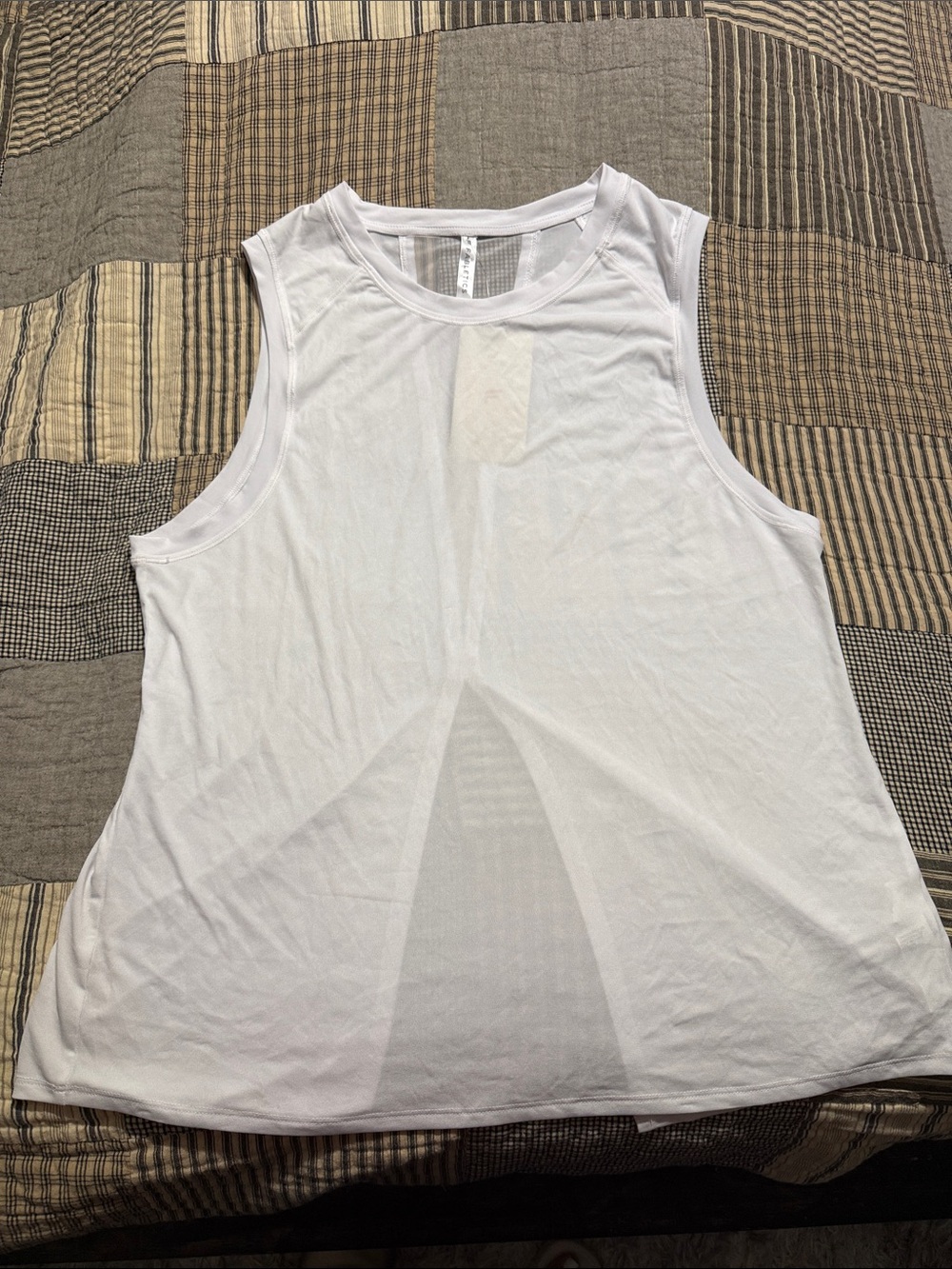 Fabletics White Performance Muscle Tank